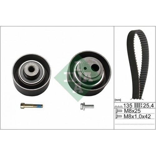 Σετ οδοντωτού ιμάντα PEUGEOT 106 1996 - 2003 INA 530 0055 10 Σετ οδοντωτού ιμάντα PEUGEOT 106 1996 - 2003 INA 530 0055 10