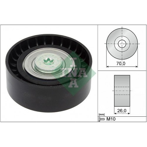 Τροχαλία παρέκκλισης & ενδιάμεσος τροχός PEUGEOT 406 1996 - 1999 ( 8B ) INA 532 0434 10 Τροχαλία παρέκκλισης & ενδιάμεσος τροχός PEUGEOT 406 1996 - 1999 ( 8B ) INA 532 0434 10