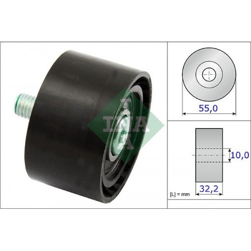 Τροχαλία παρέκκλισης & ενδιάμεσος τροχός BMW 5 Series 2010 - 2014 (F10) (F11) INA 532 0659 10