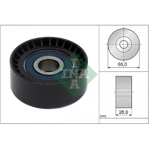 Τροχαλία παρέκκλισης & ενδιάμεσος τροχός OPEL CORSA 2006 - 2011 ( D ) INA 532 0666 10