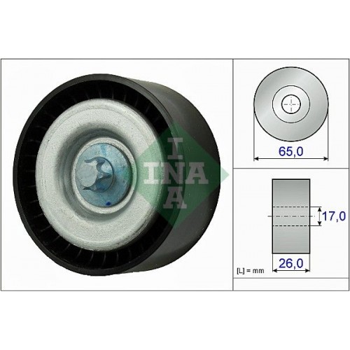Τροχαλία παρέκκλισης & ενδιάμεσος τροχός MERCEDES C CLASS 2007 - 2011 ( W204 ) INA 532 0777 10