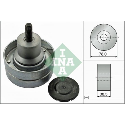 Τροχαλία παρέκκλισης & ενδιάμεσος τροχός INA 532 0823 10 Τροχαλία παρέκκλισης & ενδιάμεσος τροχός INA 532 0823 10