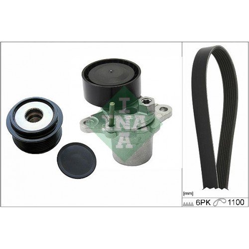 Σετ ιμάντων poly-V AUDI A4 2008 - 2011 ( 8K ) INA 529 0269 10
