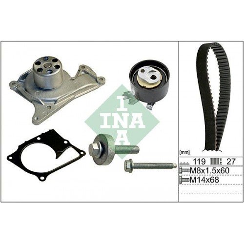 Αντλία νερού NISSAN JUKE 2010 - 2014 INA 530 0607 30 Αντλία νερού NISSAN JUKE 2010 - 2014 INA 530 0607 30