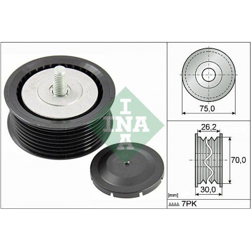 Τροχαλία παρέκκλισης & ενδιάμεσος τροχός PORSCHE CAYENNE 2003 - 2007 ( 955 ) INA 532 0800 10