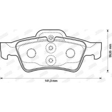 Τακάκια Σετ MERCEDES E CLASS 2002 - 2006 ( W211 ) JURID 571989J
