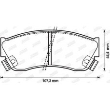 Τακάκια Σετ SUZUKI ALTO 1999 - 2002 ( SH ) JURID 572179J