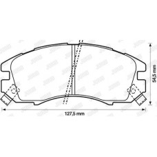 Τακάκια Σετ SUBARU IMPREZA 1993 - 1996 ( GC ) JURID 572275J