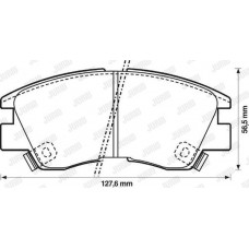Τακάκια Σετ MITSUBISHI PAJERO 1983 - 1991 JURID 572281J