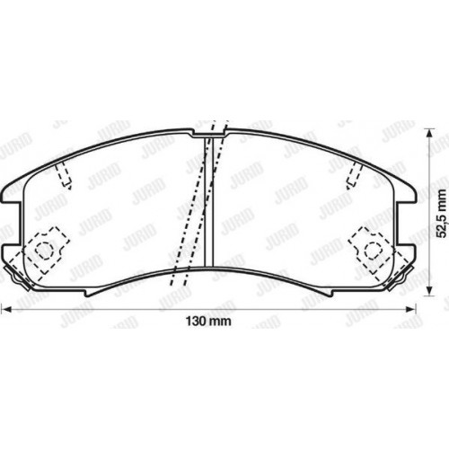 Τακάκια Σετ MAZDA 323 2001 - 2003 ( BJ ) JURID 572317J