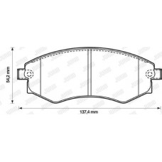 Τακάκια Σετ HYUNDAI LANTRA 1990 - 1992 ( J1 ) JURID 572347J