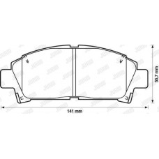 Τακάκια Σετ TOYOTA CARINA 1992 - 1995 E ( T190 ) JURID 572357J