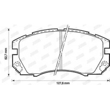 Τακάκια Σετ SUBARU FORESTER 2000 - 2002 ( SF ) JURID 572377J