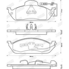 Τακάκια Σετ MERCEDES M-CLASS 1998 - 2002 ( W163 ) JURID 573034J
