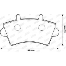 Τακάκια Σετ OPEL MOVANO 1998 - 2003 JURID 573107J