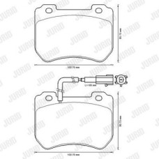 Τακάκια Σετ ALFA ROMEO 159 2006 - 2008 JURID 573309J