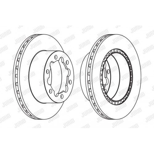 Δισκόπλακες MERCEDES SPRINTER 2006 - 2013 ( 906 ) JURID 569138J Δισκόπλακες MERCEDES SPRINTER 2006 - 2013 ( 906 ) JURID 569138J