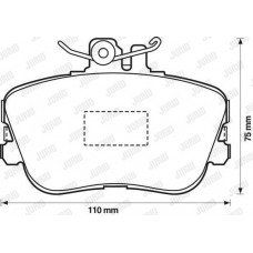 Τακάκια Σετ MERCEDES C CLASS 1993 - 1995 ( W202 ) JURID 571828J