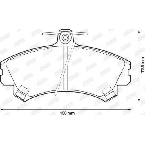 Τακάκια Σετ MITSUBISHI CARISMA 1996 - 1999 ( DA ) JURID 571940J