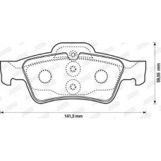 Τακάκια Σετ MERCEDES E CLASS 2002 - 2006 ( W211 ) JURID 571989J