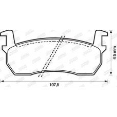 Τακάκια Σετ NISSAN MICRA 1986 - 1992 ( K10 ) JURID 572189J