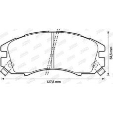 Τακάκια Σετ SUBARU IMPREZA 1993 - 1996 ( GC ) JURID 572275J