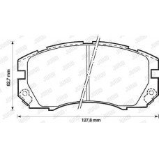 Τακάκια Σετ SUBARU FORESTER 2000 - 2002 ( SF ) JURID 572377J