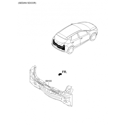 Ποδιά KIA CEED 2013 - 2015 (JD) 430302070