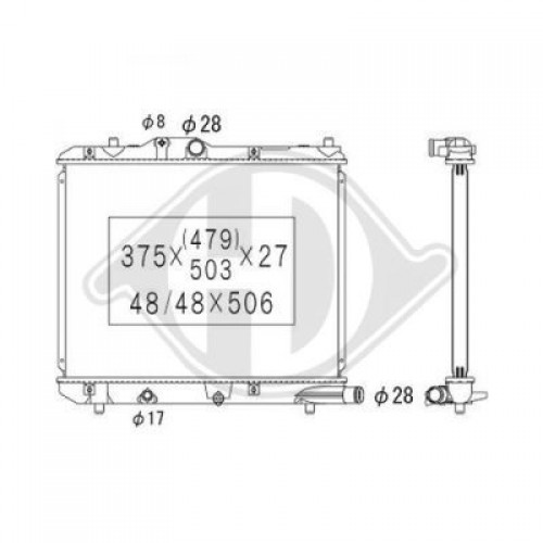 ΨΥΓΕΙΟ 1.3CDTi (37.5x47.5)Z13DTJ/D13A (KOYO) SUZUKI SPLASH 2008 - 2012 ( A5B ) KOYO 089706325