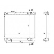 ΨΥΓΕΙΟ 1.6 8V-16V +/-A/C(37.5x49)(ΠΑΡ.Σ/Ο) (KOYO) SUZUKI VITARA 1989 - 1993 KOYO 010006305