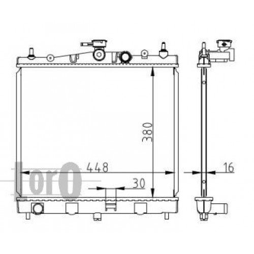 ΨΥΓΕΙΟ ΝΕΡΟΥ 1.4-1.6 ΒΕΝΖΙΝΗ (38x44x1.6) (KOYO) RENAULT CLIO 2006 - 2009 KOYO 026806305