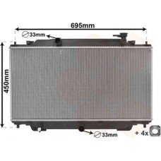 ΨΥΓΕΙΟ ΝΕΡΟΥ ΓΙΑ ΟΛΑ ΒΕΝΖΙΝΗ (375x735x16) (KOYO) MAZDA 3 2014 - 2016 ( BM ) KOYO 504106305