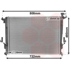 ΨΥΓΕΙΟ ΝΕΡΟΥ 2.0-2.4 ΒΕΝΖΙΝΗ ΜΗΧΑΝΙΚΟ (640x480x16) (ΚΟΡΕΑΣ) KIA SPORTAGE 2011 - 2014 ( SL ) KOYO 424106340