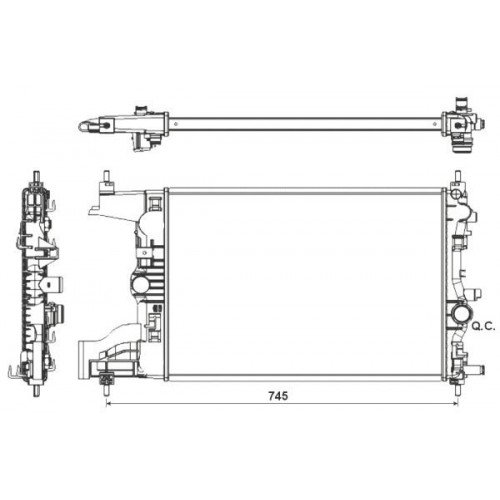 ΨΥΓΕΙΟ 1.4-1.6-1.8 ΒΕΝΖ. ΜΗΧ. (58x39) (KOYO) CHEVROLET-DAEWOO CRUZE 2013 - KOYO 235106305