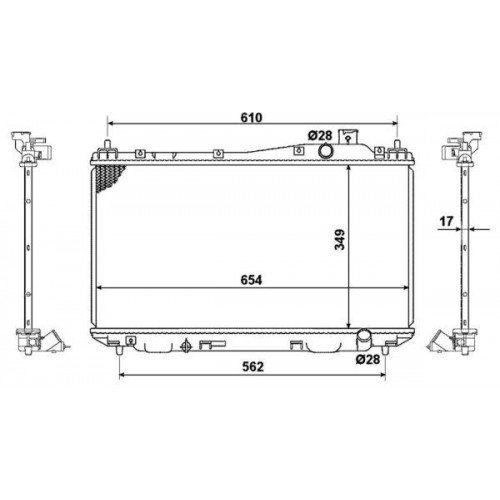 ΨΥΓΕΙΟ 1.4-1.6 ΒΕΝΖ (35x65.8) ΜΗΧΑΝΙΚΟ (KOYO) HONDA CIVIC 2001 - 2004 ( EP / S / U / V / M ) KOYO 078106305