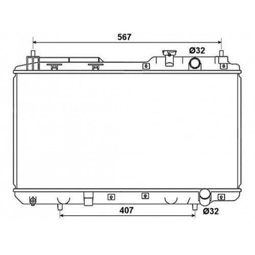 ΨΥΓΕΙΟ ΝΕΡΟΥ 2.0i 16V +/-A/C (35x66) (KOYO) HONDA CRV 1996 - 1998 ( RD ) KOYO 049306305