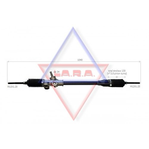 Κρεμαργιέρα & Αντλία Υδραυλικού TOYOTA YARIS 2003 - 2006 ( XP10 ) LA.R.A. 370008