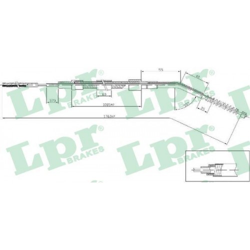 Ντίζες Χειροφρένου BMW 3 Series 1990 - 1995 ( E36 ) LPR C0068B Ντίζες Χειροφρένου BMW 3 Series 1990 - 1995 ( E36 ) LPR C0068B