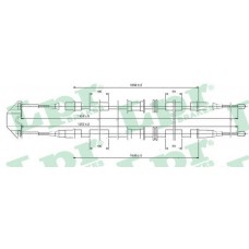 Ντίζες Χειροφρένου OPEL ASTRA 1998 - 2004 ( G ) LPR C0542B