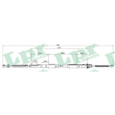 Ντίζες Χειροφρένου TOYOTA AVENSIS 2000 - 2003 ( T220 ) LPR C0852B