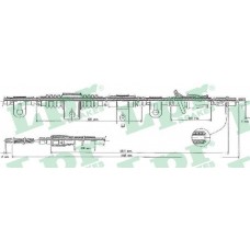 Ντίζες Χειροφρένου HYUNDAI LANTRA 1990 - 1992 ( J1 ) LPR C1376B