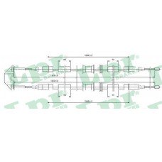 Ντίζες Χειροφρένου OPEL ASTRA 1998 - 2004 ( G ) LPR C0542B