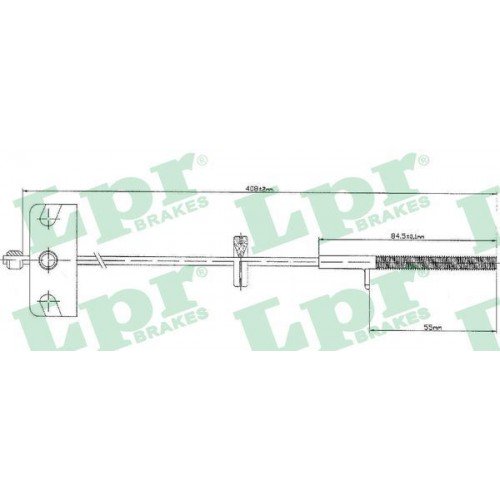 Ντίζες Χειροφρένου FIAT TIPO 1988 - 1992 ( 160 ) LPR C0840B Ντίζες Χειροφρένου FIAT TIPO 1988 - 1992 ( 160 ) LPR C0840B