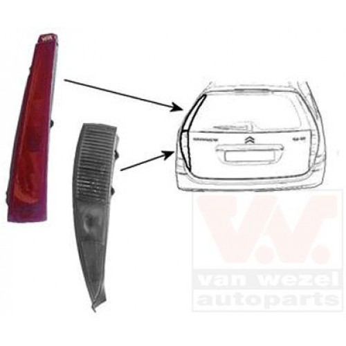 Φανάρι Πίσω CITROEN C5 2001 - 2004 ( DC ) MAGNETI MARELLI Αριστερά 019605814