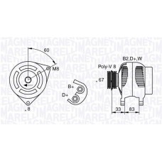 Δυναμό/Εναλλάκτης MAGNETI MARELLI 63321753010