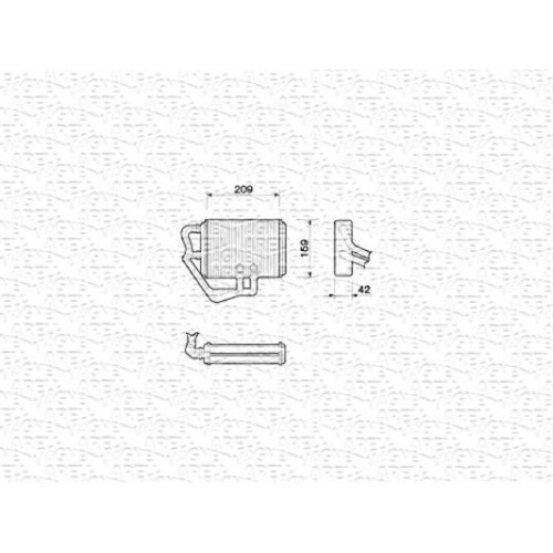 Ψυγείο Καλοριφέρ FIAT IDEA 2004 - 2007 MAGNETI MARELLI 350218065000