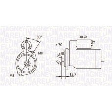 Μίζα SMART FORTWO 1999 - 2002 ( 450 ) MAGNETI MARELLI 63191007010