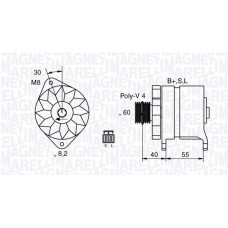 Δυναμό/Εναλλάκτης HYUNDAI ACCENT 1994 - 1997 ( UA ) ( X3 ) MAGNETI MARELLI 063532611010