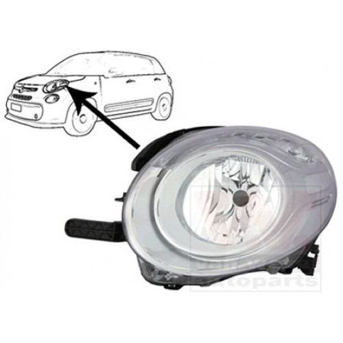 Φανάρι Εμπρός Ηλεκτρικό FIAT 500 2012 - 2017 ( L ) MAGNETI MARELLI Αριστερά 297005142