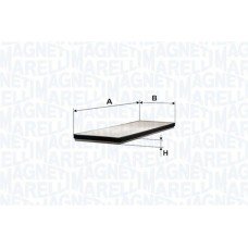 Φίλτρο αέρα εσωτερικού χώρου VW PASSAT 1997 - 2000 ( 3B2 ) MAGNETI MARELLI 350203061050